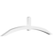 Ekena Millwork Archdale Architectural Grade PVC Gable Bracket, 96"W x 24"H x 4"D x 4"F, 6/12 Pitch GBP096X24X0404ARC00 - alternate 1